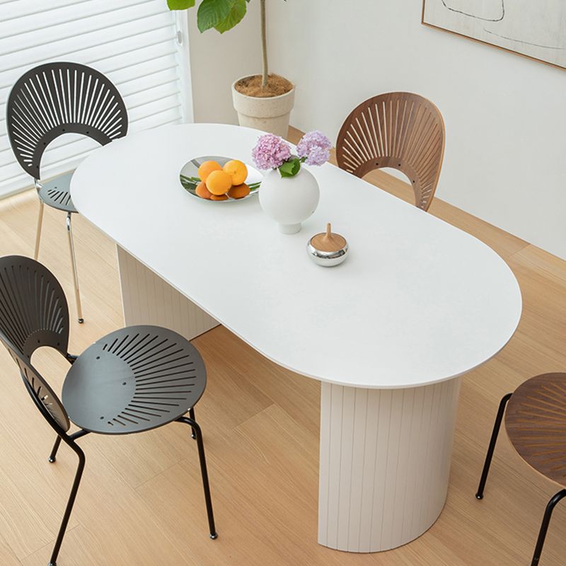 Mesa de comedor ovalado de madera de pino mesa ovalada de madera para comedor para comedor