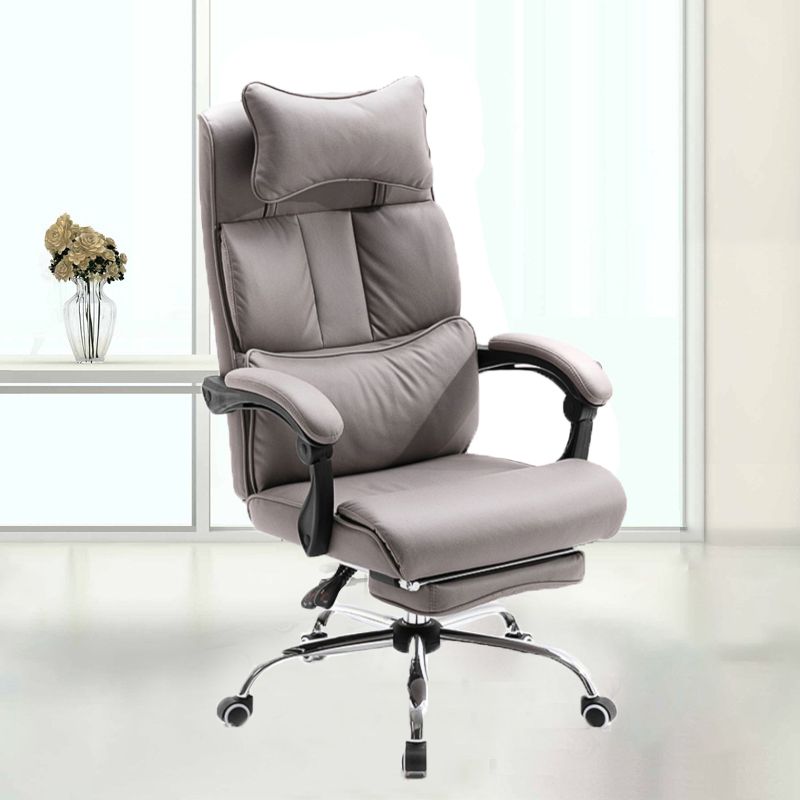 Modern Office Chair Padded Arms No Distressing Ergonomic Desk Chair with Wheels