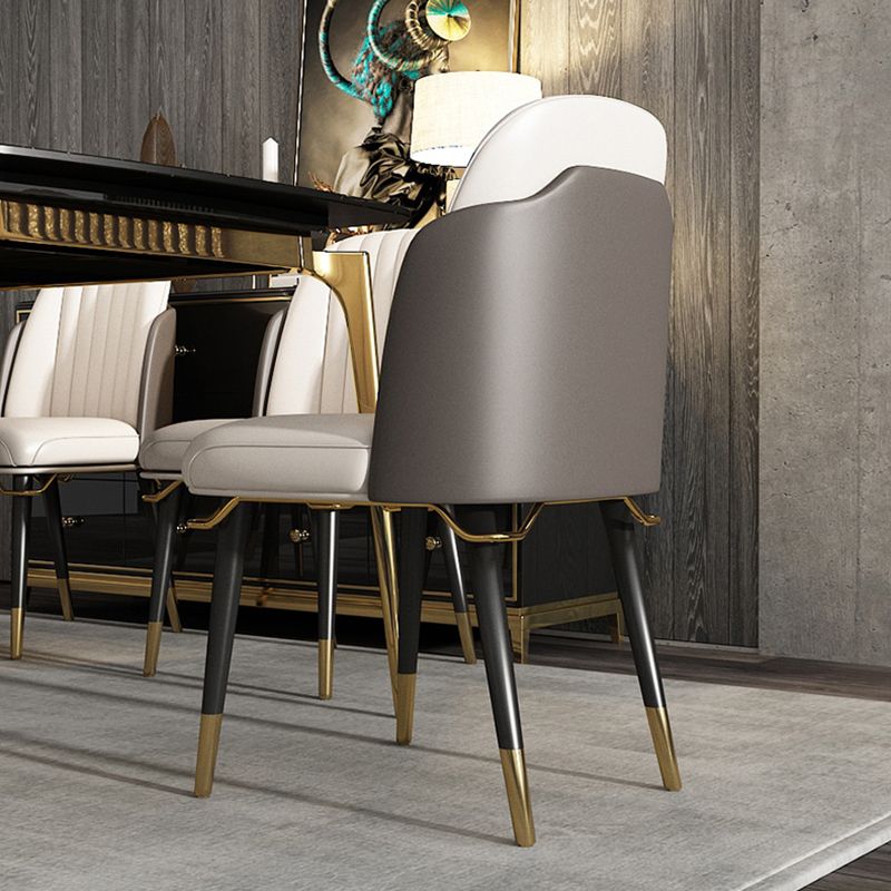 Glam Upholstered Dining Accent Chair Parsons Dining Side Chair
