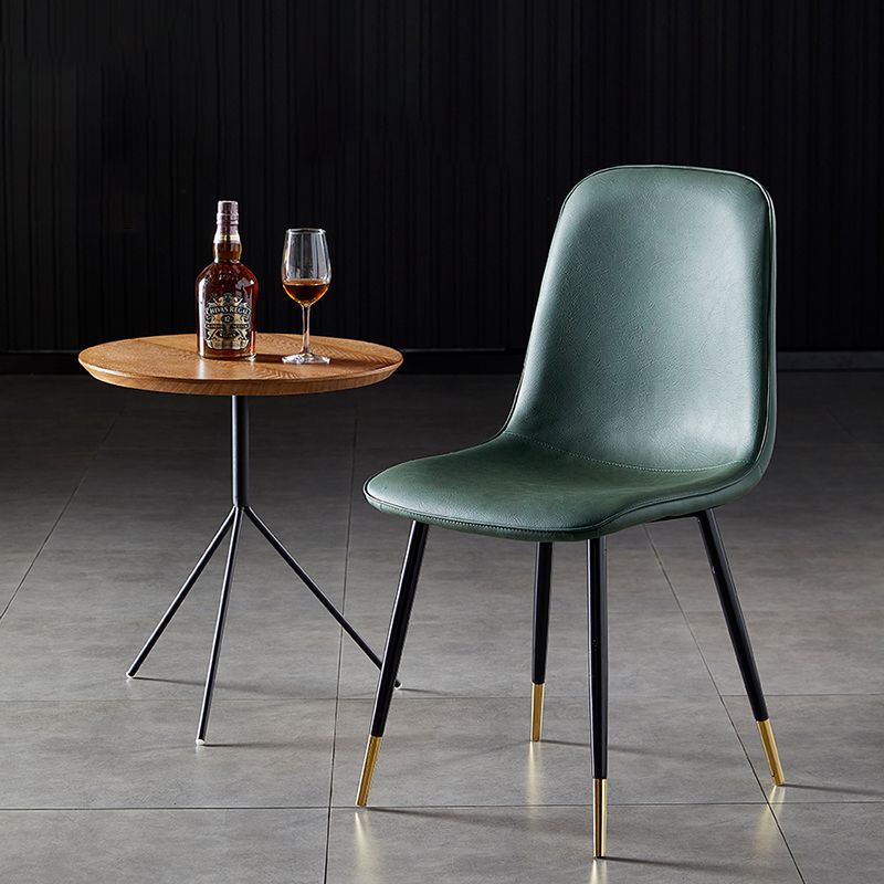 Noordse stijl keuken metalen eetstoelen eetstoel zonder mantel aan de zijkant