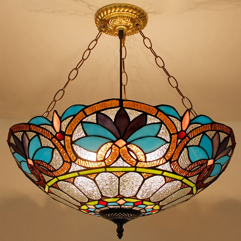 Éclairage de lustre bol inversé