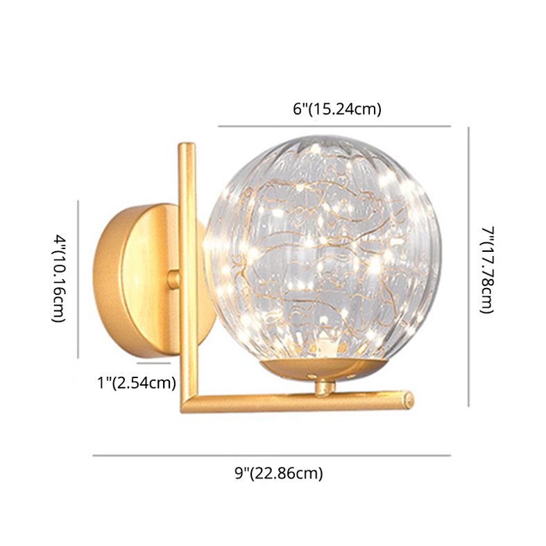 1 licht wit glazen wand gemonteerd verlichtingsarmatuur moderne bol wandverlichting ideeën voor slaapkamer