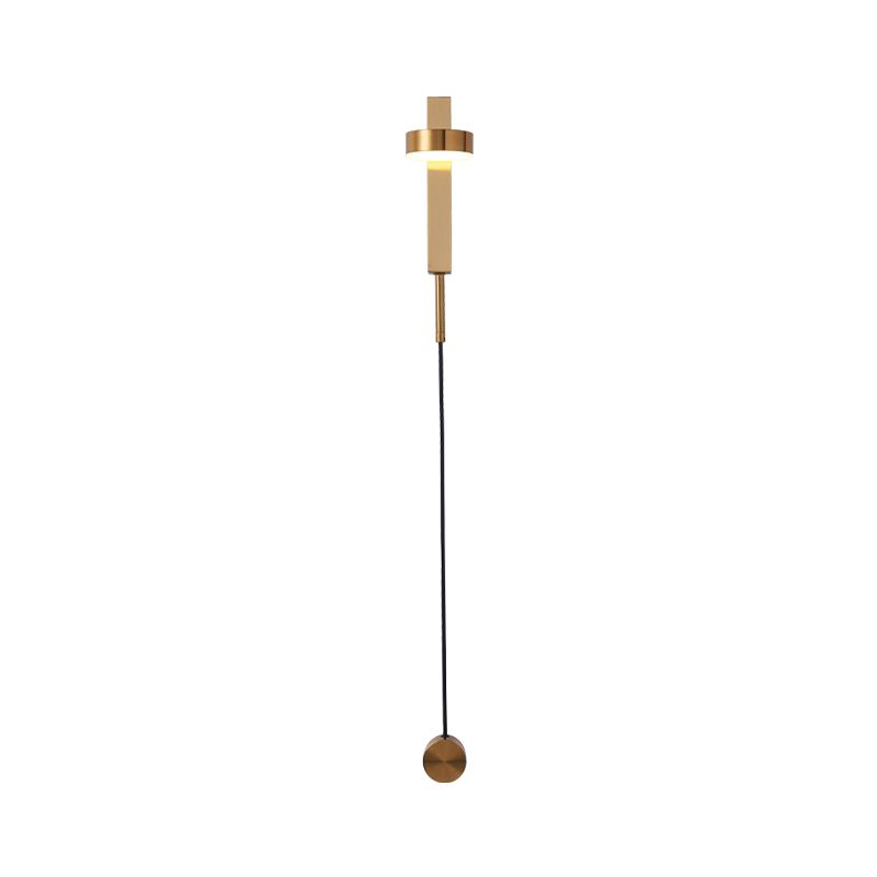 Modern Simple Metal Wall Light Rotatable Circle Shape Wall Lamp for Living Room
