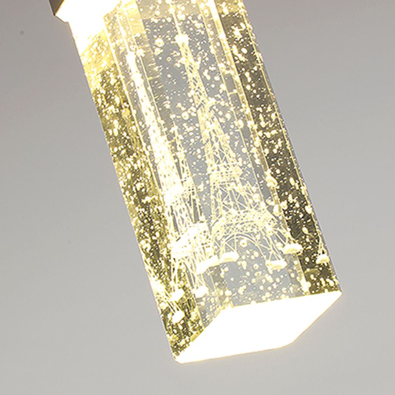 Geometric Hanging Lights Modern Style Crystal Multi Lights Pendant Light Kit