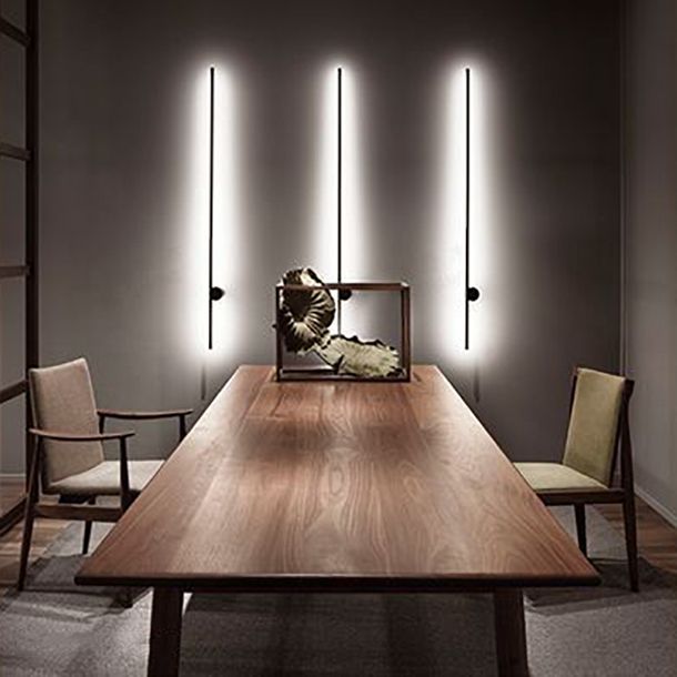 Rectangle Modern Dining Table Solid Wood Fixed Table for Restaurant