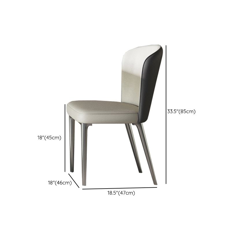 Contemporary Style 1/4/5/7/8 Pieces Dining Chairs Set Rectangle Stone Furniture in White