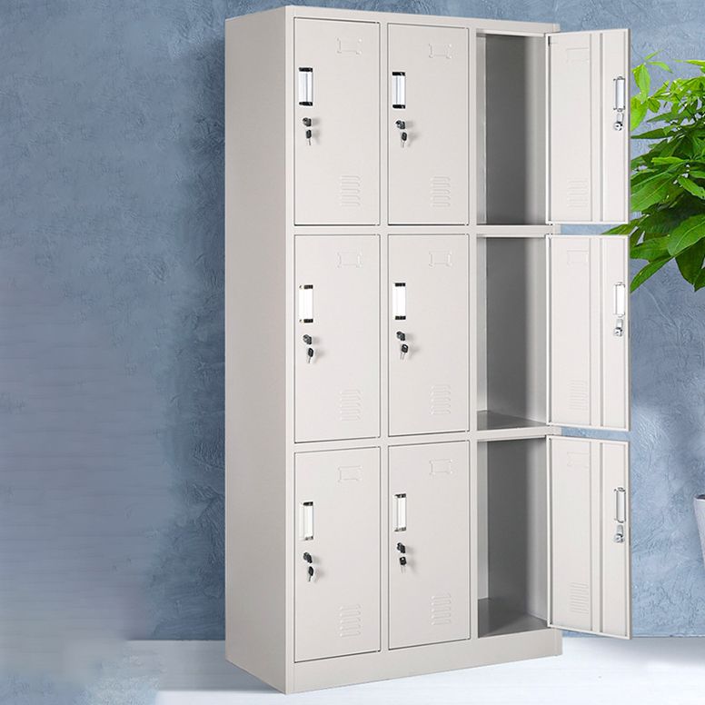 Hinged Wardrobe Cabinet Contemporary Metal Wardrobe Armoire for Bedroom