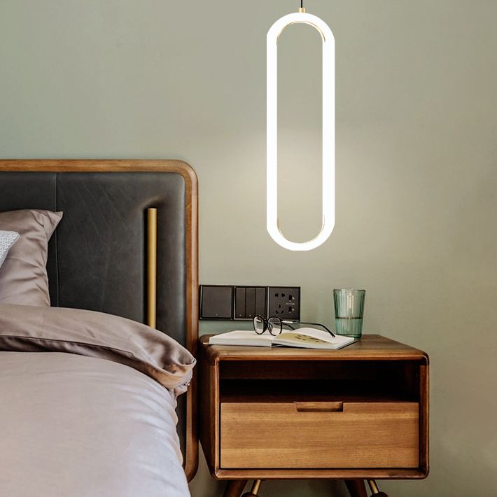 Gouden ronde vorm hanglamp moderne minimalistische ledhanglamp voor woonkamer