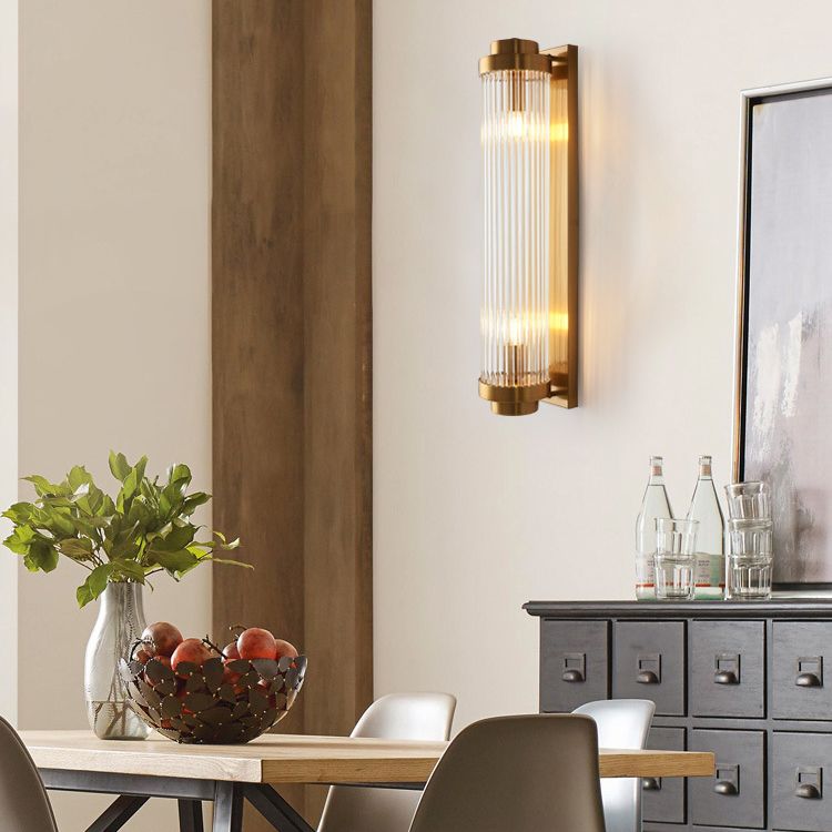 Crystal Geometric Shade 2-Lights Wall Sconce Modern Style Wall Mount Light Fixture