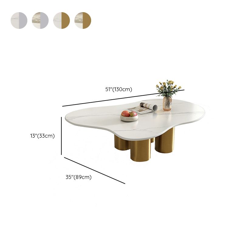 Abstract Coffee Table Contemporary Geometric Slate Coffee Cocktail Table