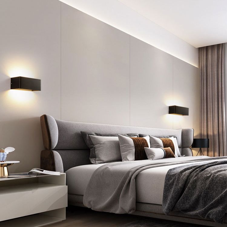 Rectangular Staircase LED Wall Lamp Aluminum Macaron Style Wall Washer Sconce