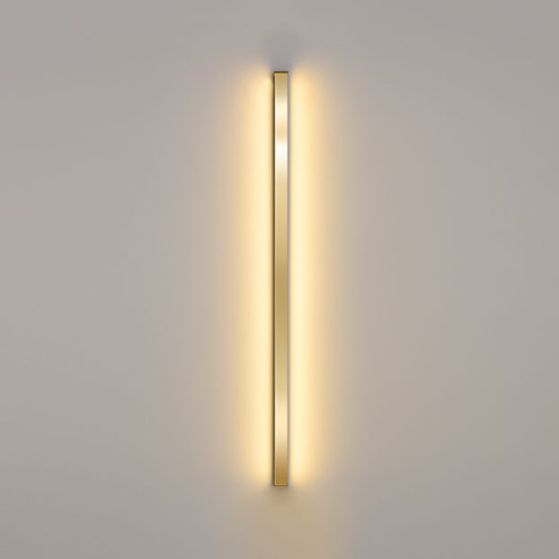 Linear Shape Metal Wall Light Modern Style Single Light Wall Lighting Idea