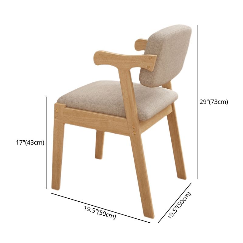Contemporary Dining Side Chair Solid Wood Open Back Dining Side Chairs