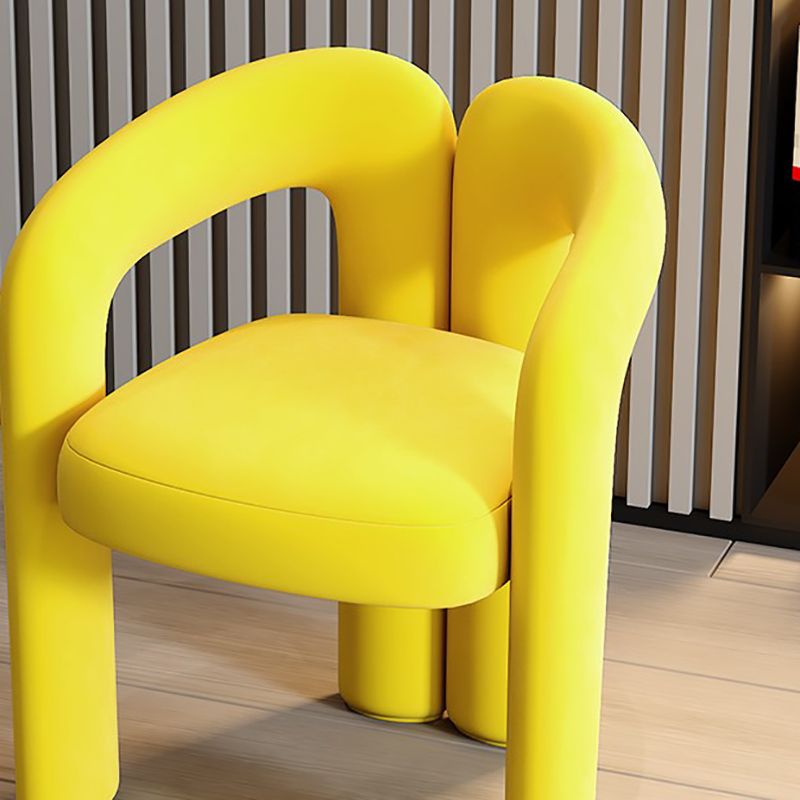 Velvet Barrel Chair 22.04" Wide Arms Included Chair for Living Room