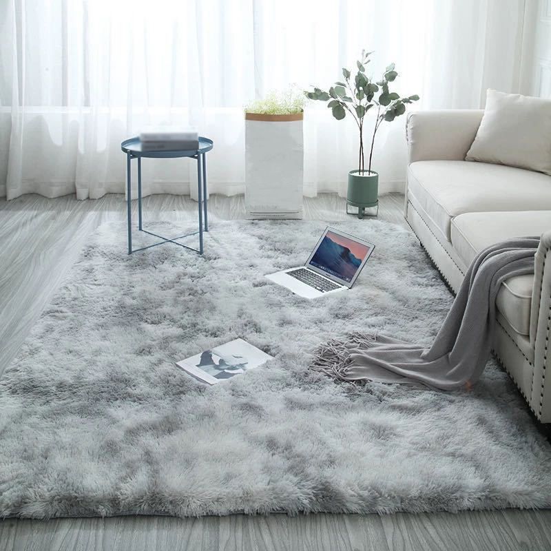 Tappeto minimalista moderno moderno tintura tintura tappeto poliestere tappeto resistente a shag tappeto per soggiorno