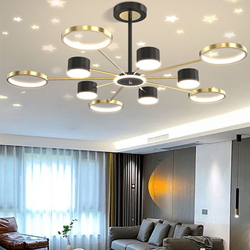 5/12 Köpfe Decke Anhänger Licht Einfachheit Kronleuchter Beleuchtung für Wohnzimmer