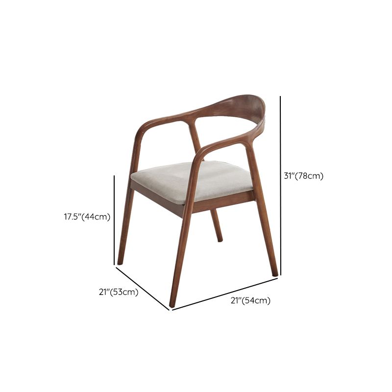 Round Dining Table Set 1/3 Pcs Solid Wood Top Dining Table and Arm Chairs