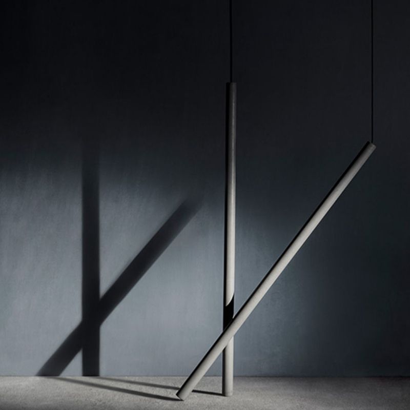 Modern Hanging Light Cement Shade Pendent Lighting Fixture for Sitting Room