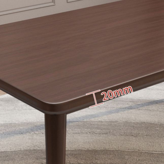 Minimalist Solid Wood Dining Set with Oak Wood Dining Table and Chairs