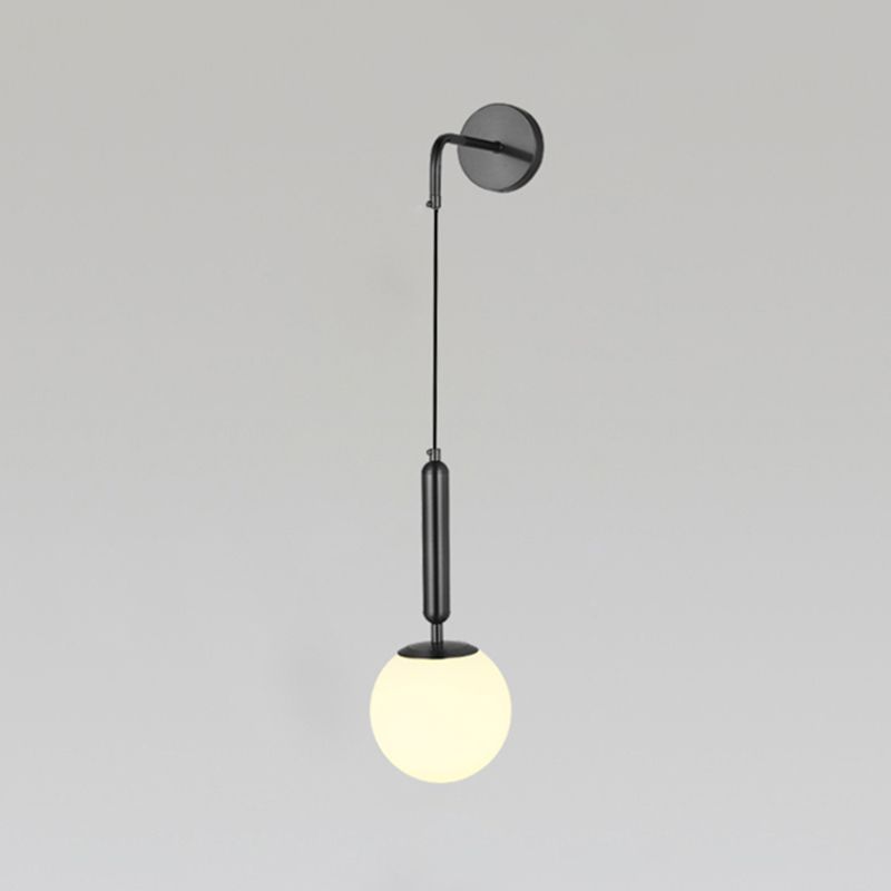Glass Ball Wall Sconces Modern Style 1 Light Wall Mounted Lamps