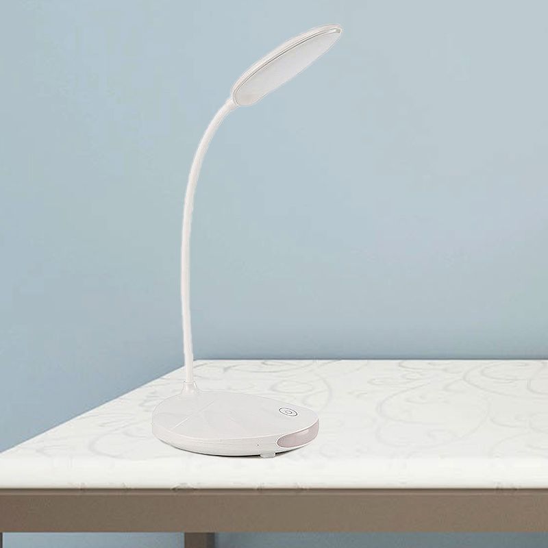 Rosa/weiße LED -Klapptisch -Lampe moderner USB -Ladung Stehstischleuchte zum Lesen