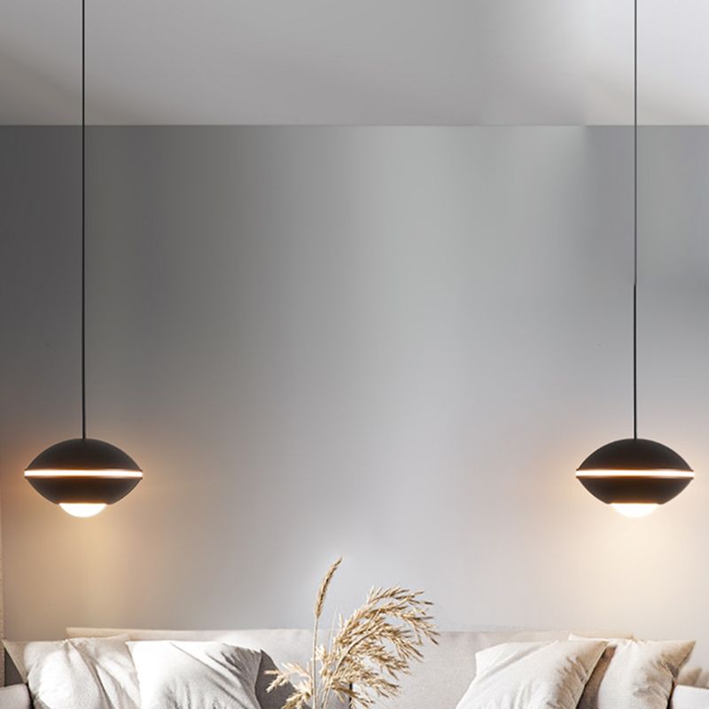 Pendentif géométrique en aluminium Light moderne LED coloré pendentif suspendu pour le salon