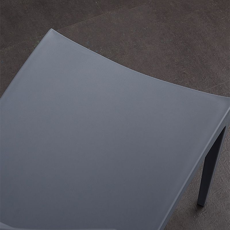 Dining Room Indoor Chair Plastic Armless Dining Accent Chair