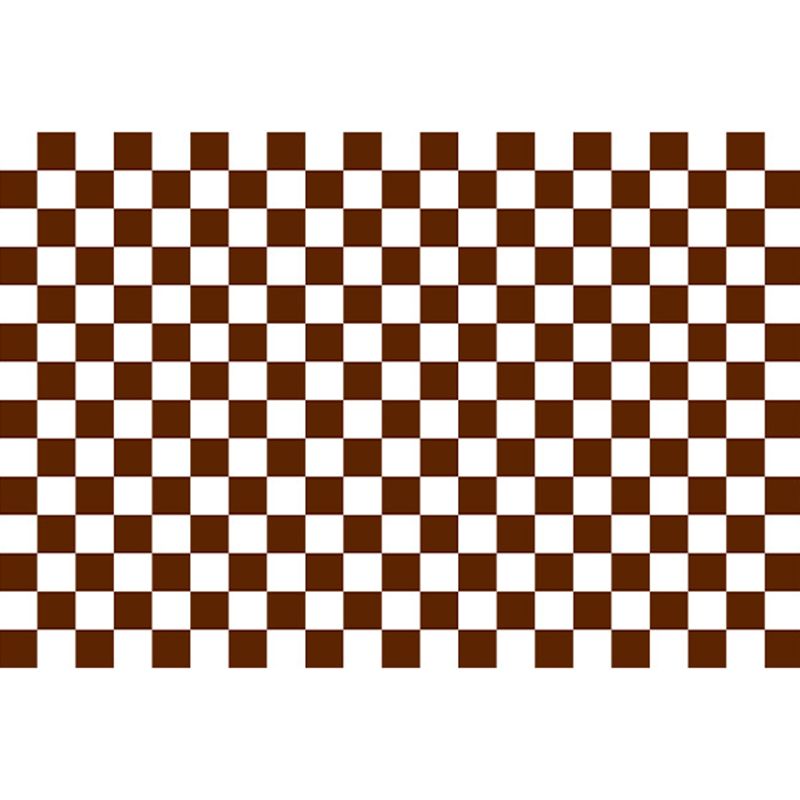 Funky Checkered Print Rug Polyester Area Carpet Stain Resistant Indoor Carpet for Living Room