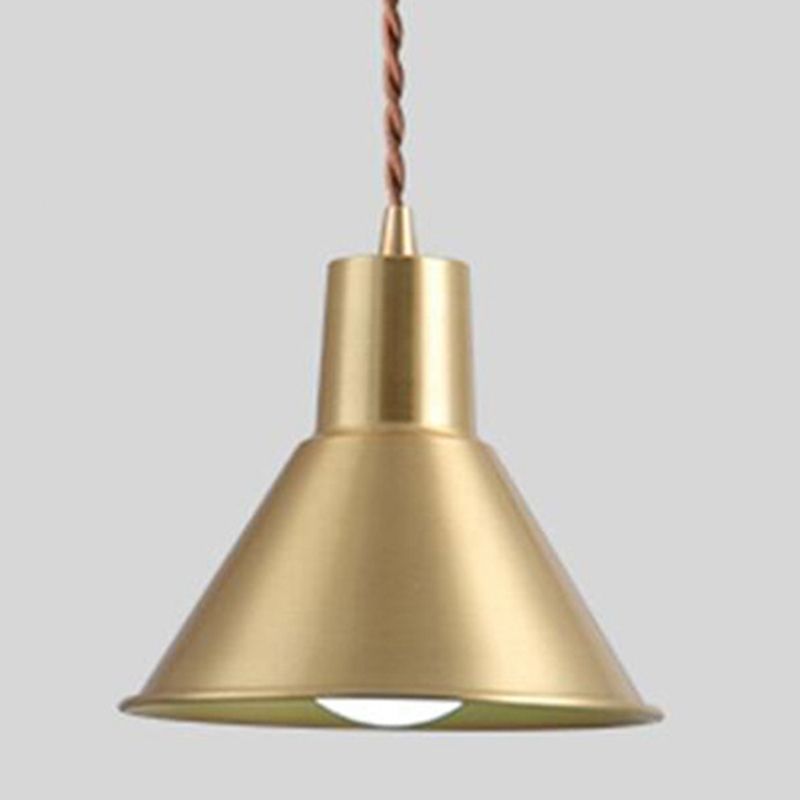Golden Metal Hanging Light Postmodern Style Pendant Light Hanging Light for Living Room