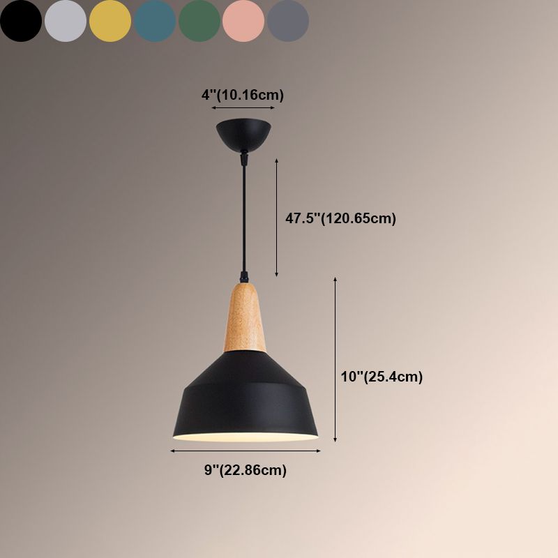 1 pendentif léger suspendu de style macaron moderne Éclairage suspendu pour le salon