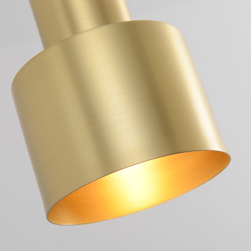 Moderne creatieve cilindrische hanglamp Koper binnenhangende lamp voor slaapkamer