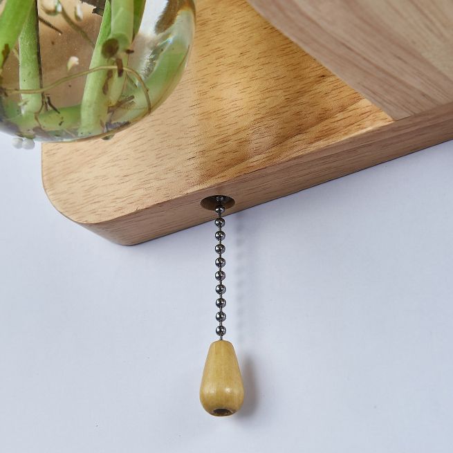 Nordic Creative Style Mur Mur Light Tifce Wood Wall Lampe