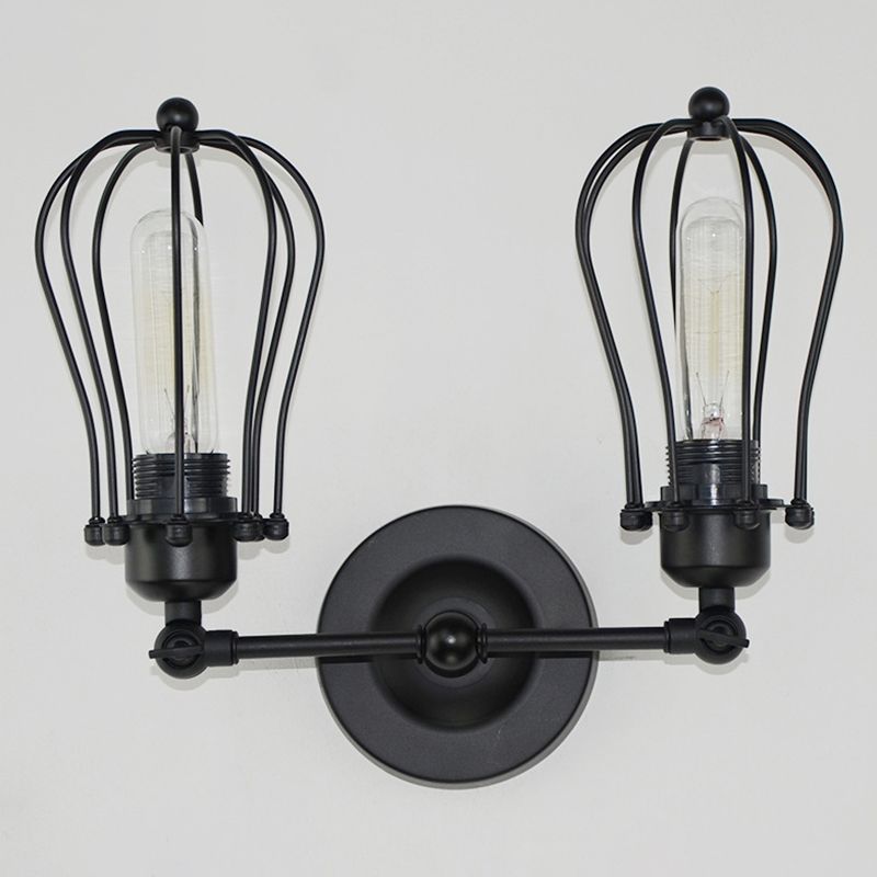 Vintage Double Vanity Lighting Industrial Style Wall Mounted Lamp for Bedroom Bathroom