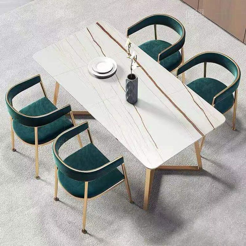 Sillas de comedor con respaldo de caña de diseño escandinavo, silla lateral de comedor de tela para cocina
