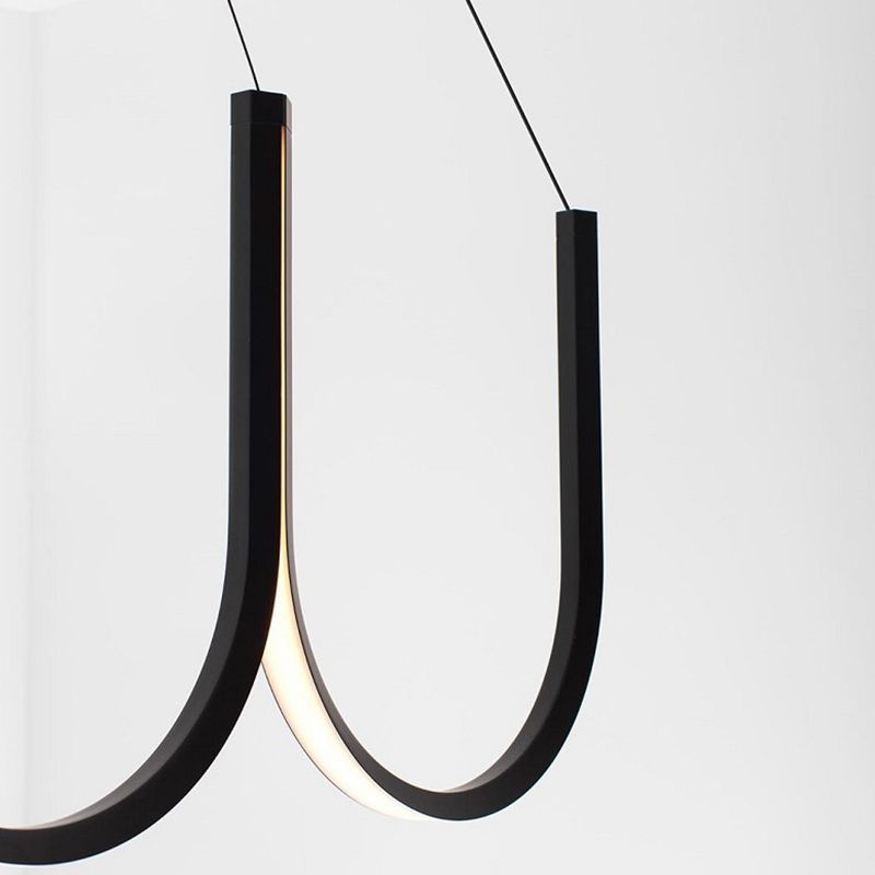 Lineaire kroonluchter verlichtingsarmaturen Moderne multi-head suspensie hanglampen