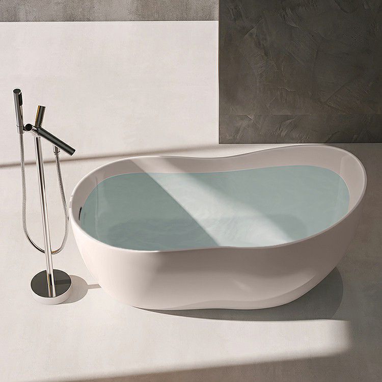 Modern Style Freestanding Soaking Bathtub Single Slipper Acrylic Bathtub for Bathroom