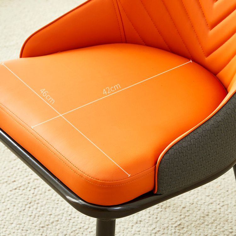 Kitchen Upholstered Dining Side Chair PU Leather Dining Chairs