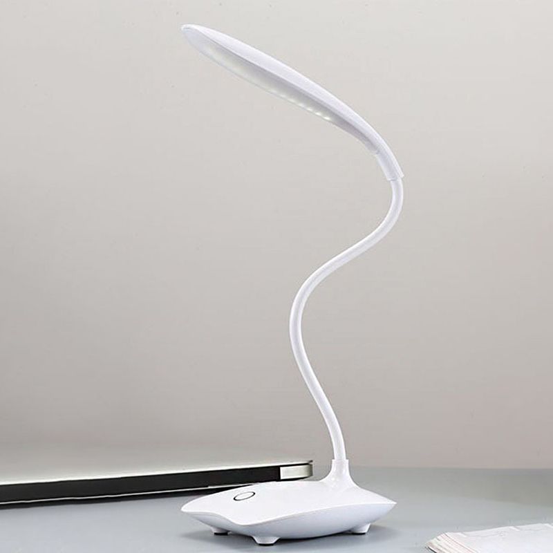 LED Third Gear Desk Lamp Simple Style Touch Sensitive Plastic Table Lamp for Study Bedside