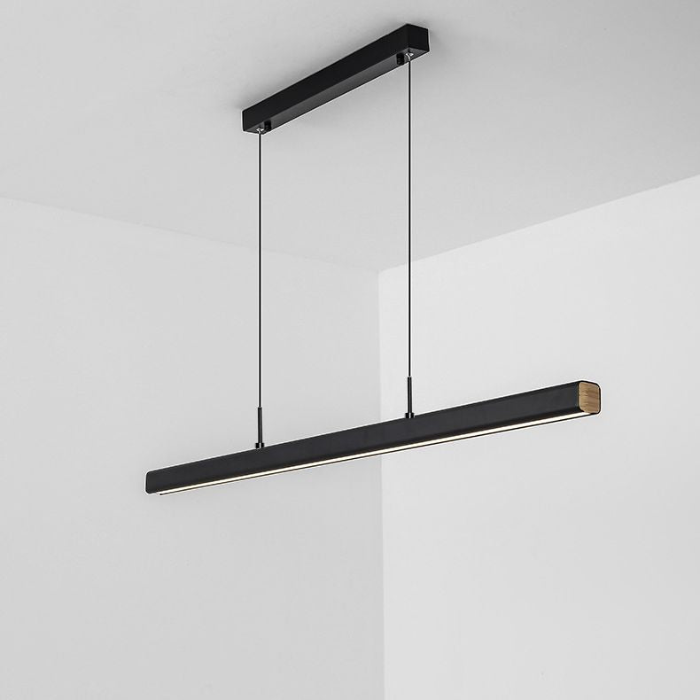 Lucitura lineare sull'illuminazione dell'isola acrilico moderno semplicità, luci dell'isola sospesa per il ristorante