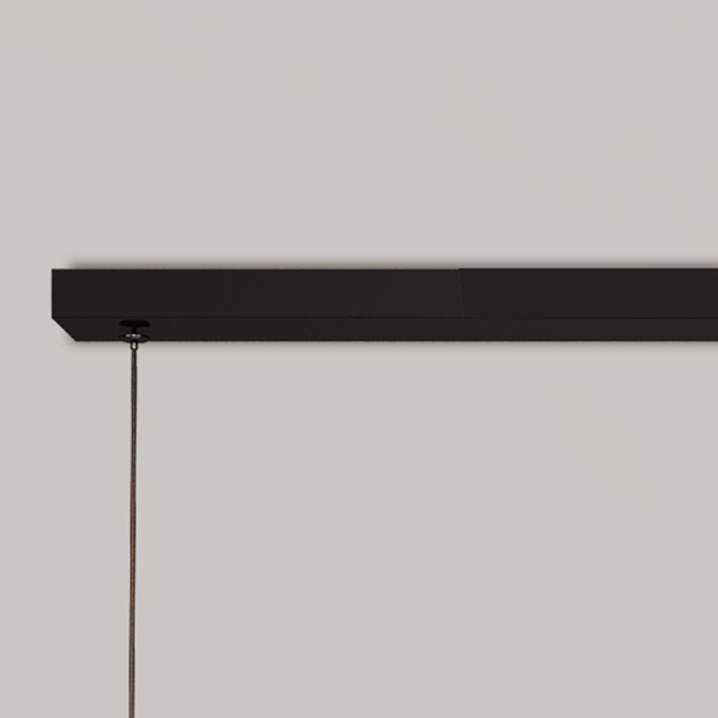 Contemporary Metal 2 Light Pendant Lights Linear Island Light Fixtures for Kitchen
