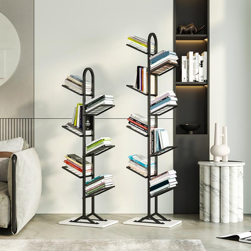 9.49"W Bookshelf Invisible Contemporary Style Bookcase for Office Home