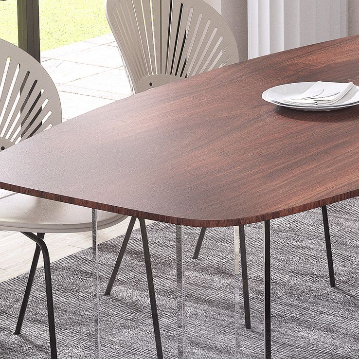 Contemporary Dining Set 1/2/4/5/6/7 Pcs Rectangle Dining Table with Windsor Chairs