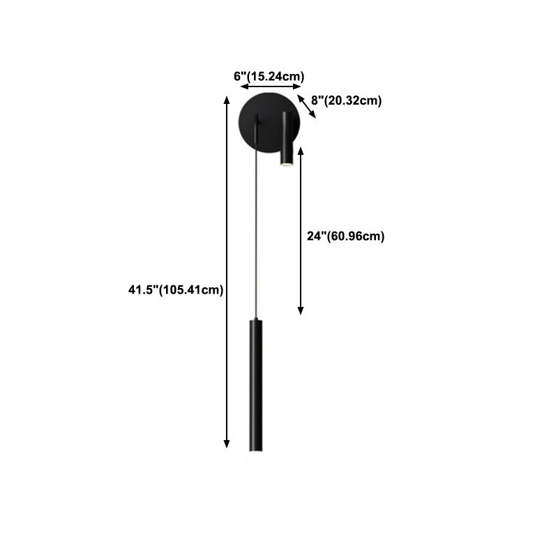 Modernist Wall Light Fixture Metal Reading Sconce Light for Bedroom