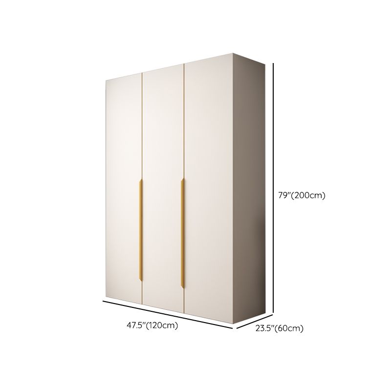 White Colour Wardrobe Contemporary Wooden Wardrobe Closet with Drawer