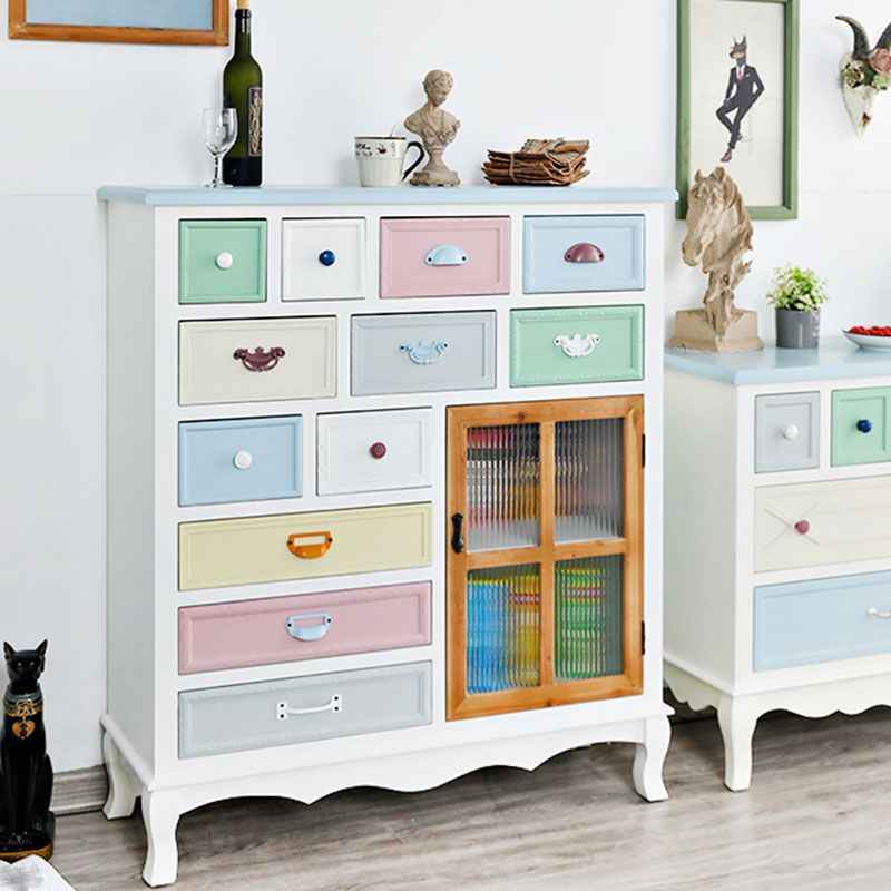 Coastal Style Dresser Manufactured Wood Storage Chest Dresser for Bedroom