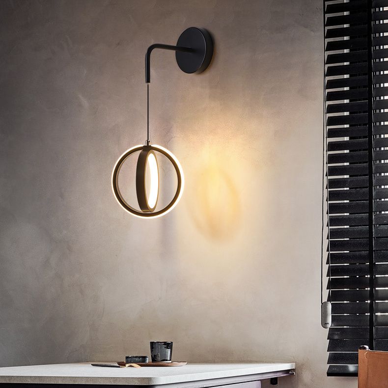 Luce contemporanea a 2 luci a 2 luci a parete a parete montata per la camera da letto