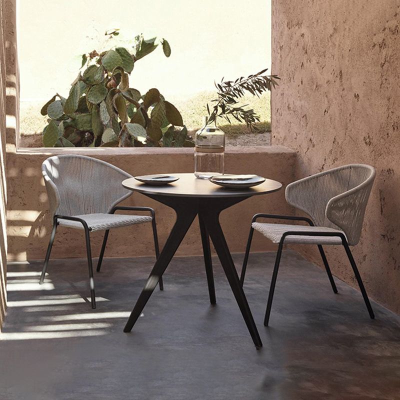 Bohemian Style 1/2/3/7 Pieces Dining Set Stone Dining Table Set for Outdoor