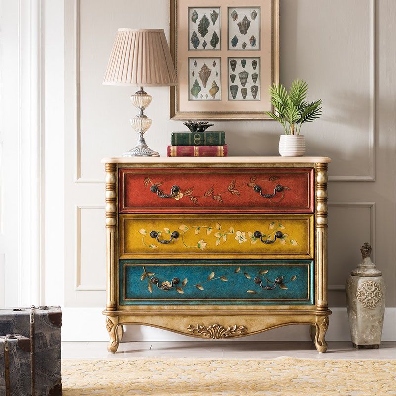 Traditional Vertical Dresser Wooden Storage Bachelor Chest for Bedroom