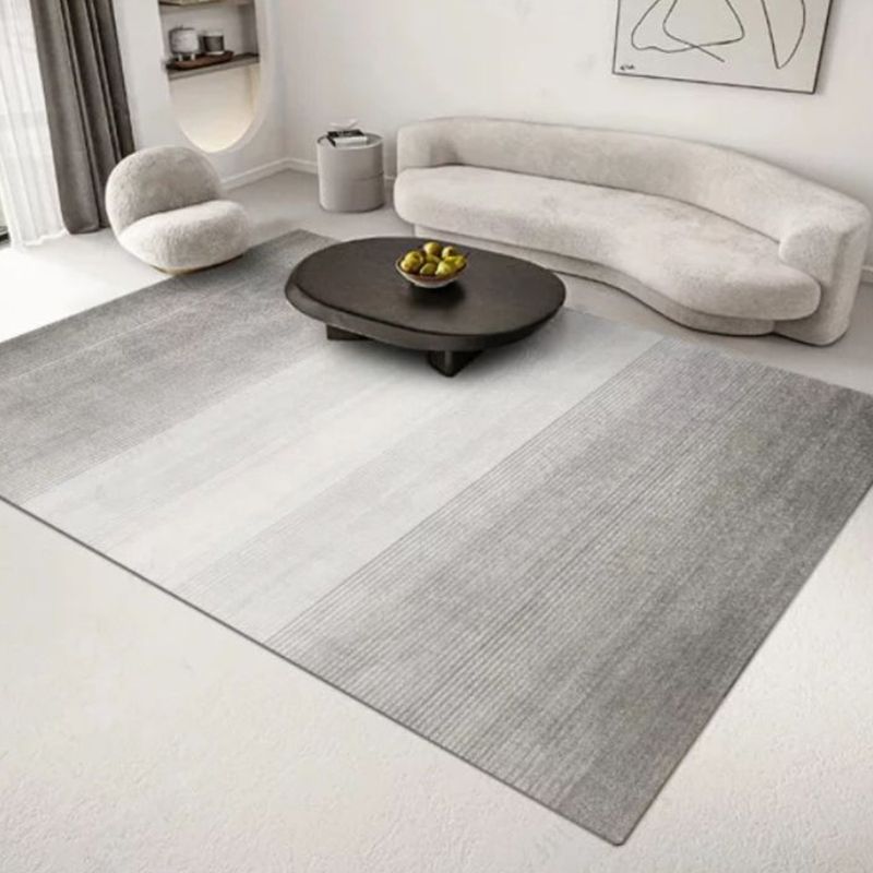 Khaki Modern Area Carpet Geometric Pattern Polyester Area Rug Non-slip Backing Rug for Living Room