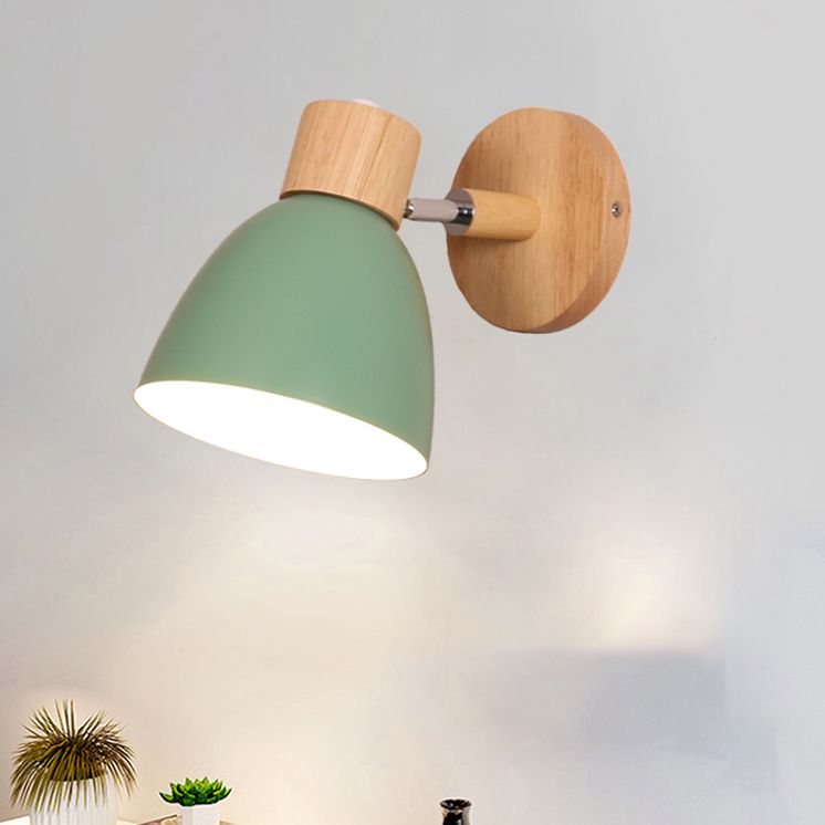 Nordic Style Wall Mount Light Bell Shape Colorful Wall Lamp for Living Room